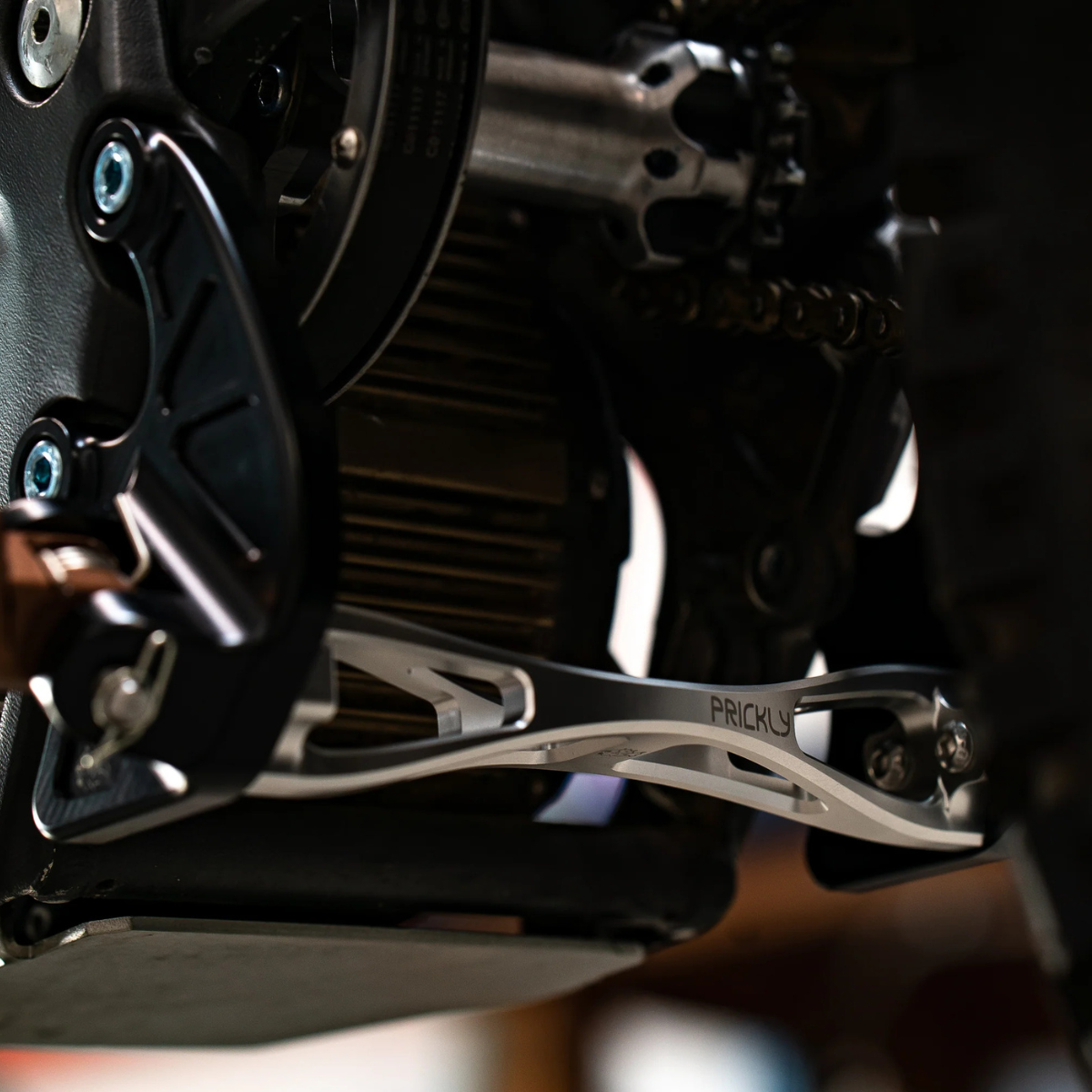 Prickly Billet Footpeg Brackets for E Ride Pro