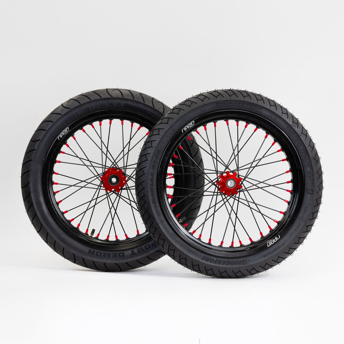 Blackline Ready-to-Ride Supermoto Wheelset for E-Ride Pro SS 2.0