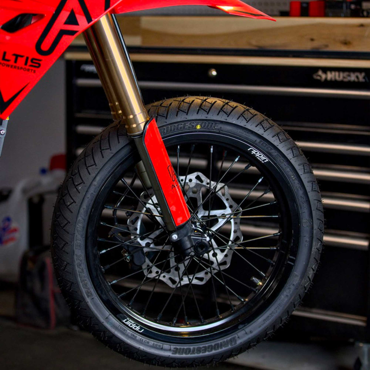 Blackline Ready-to-Ride Supermoto Wheelset for Arctic Leopard XE PRO S