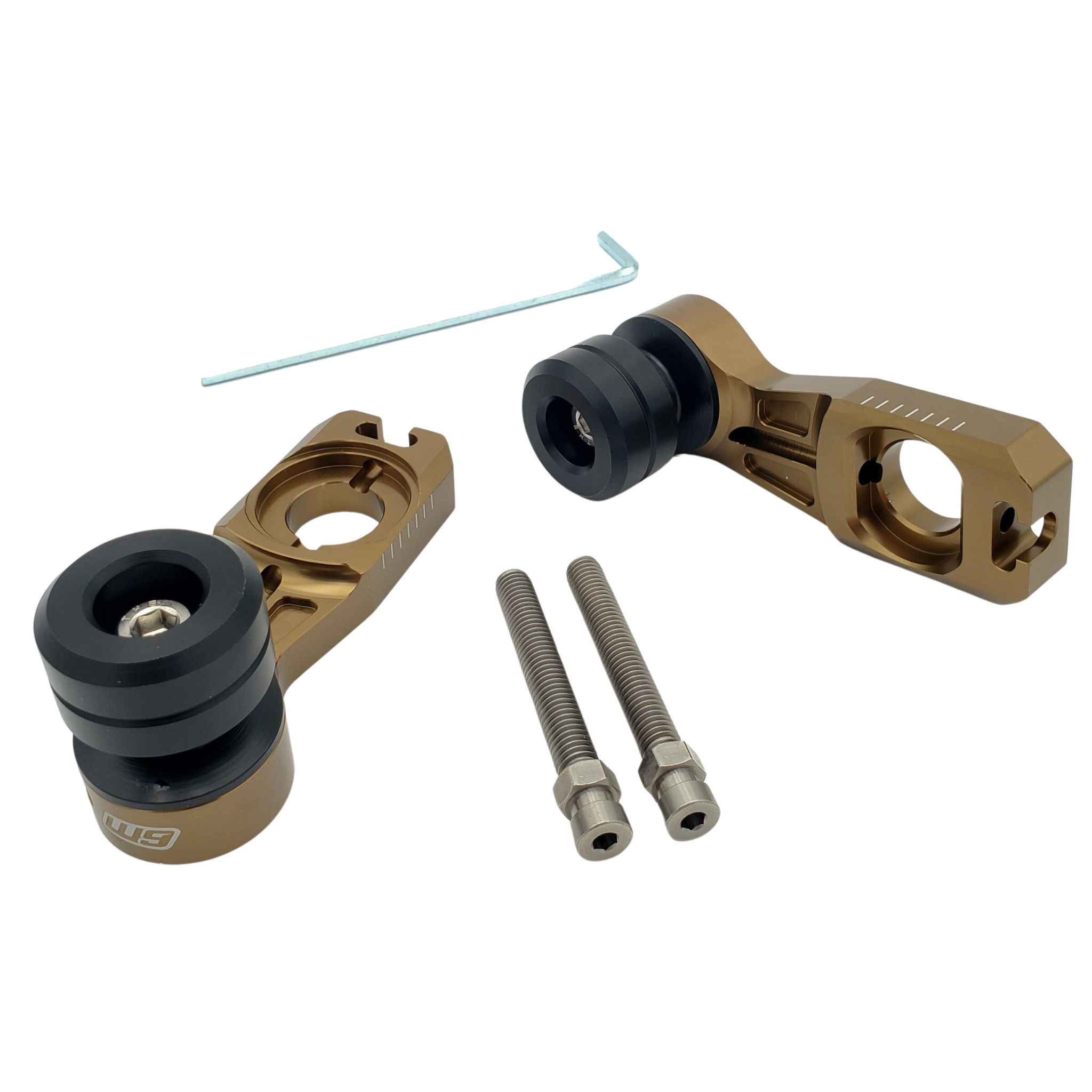 Warp 9 Surron Ultra Bee Supermoto Front Axle Sliders