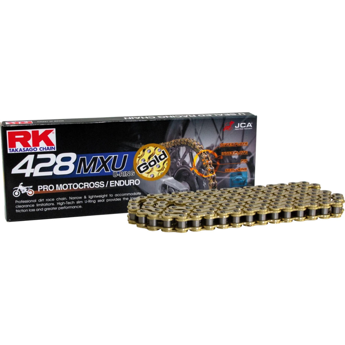RK EXCEL GB428MXU DRIVE CHAIN GOLD 428 X 130