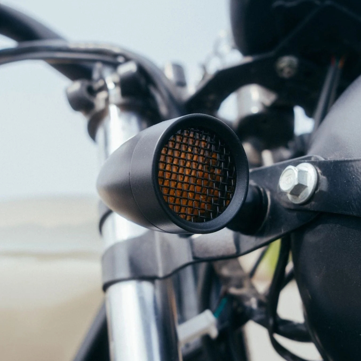 Meshed Bullet Signal Lights - Set Of 2