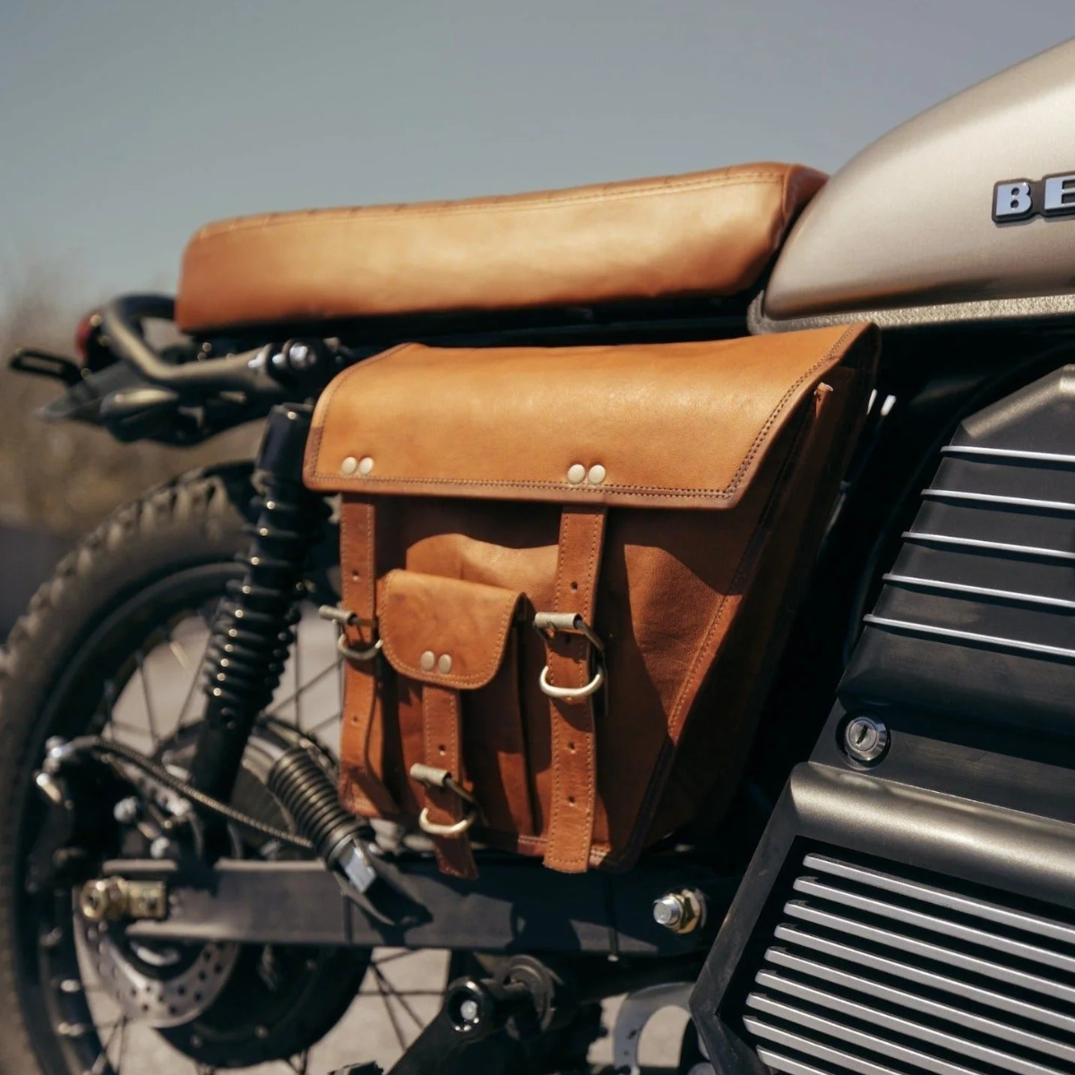 Leather Saddle Bag