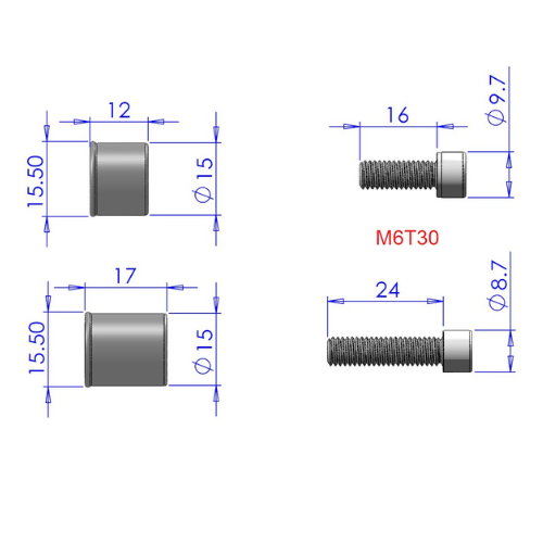 Warp 9 Surron Light Bee Jackshaft Hardware Kit