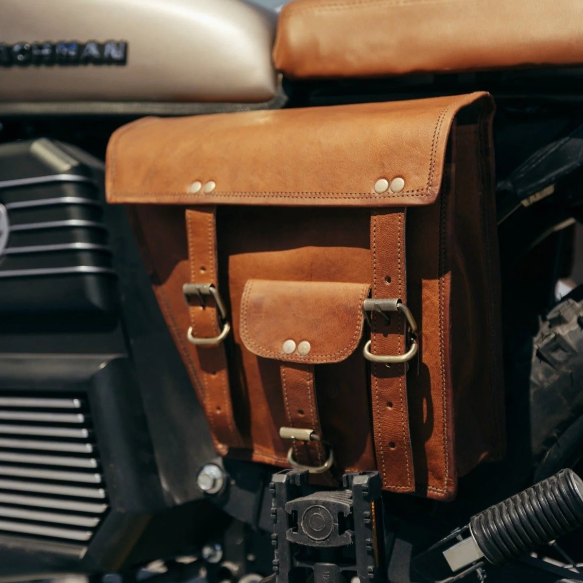 Leather Saddle Bag