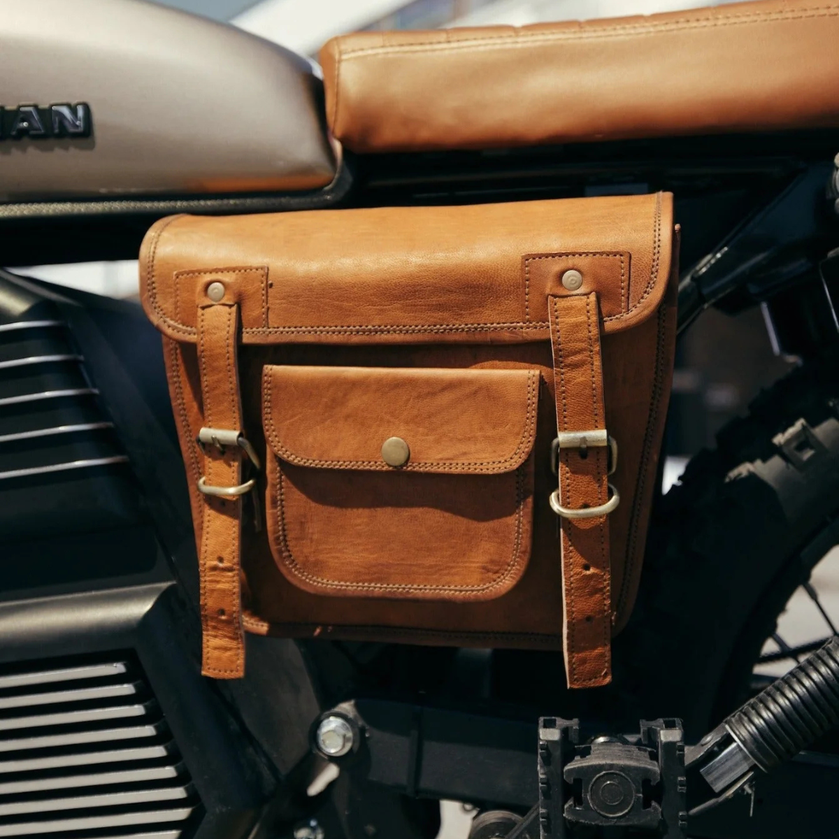 Leather Saddle Bag