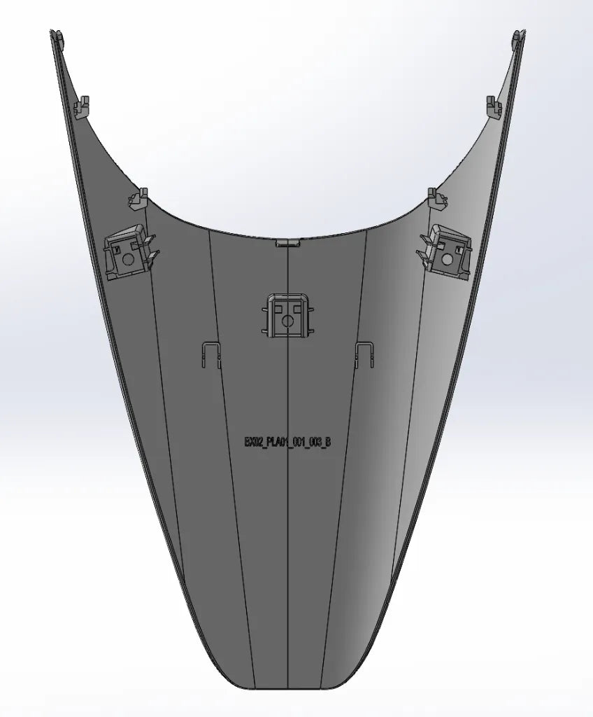Bonnell 805 Rear White Fender
