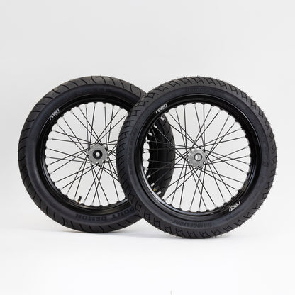 Blackline Ready-to-Ride Supermoto Wheelset for Sur-Ron Light Bee X