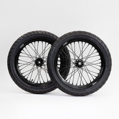 Blackline Ready-to-Ride Supermoto Wheelset for E-Ride Pro SS 2.0