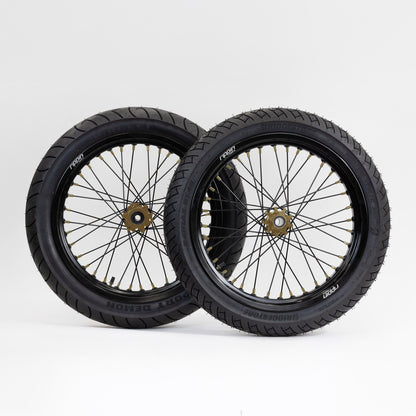 Blackline Ready-to-Ride Supermoto Wheelset for E-Ride Pro SS 2.0