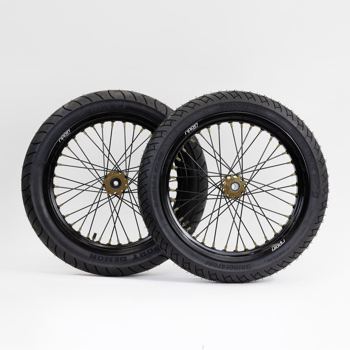Blackline Ready-to-Ride Supermoto Wheelset for Sur-Ron Light Bee X