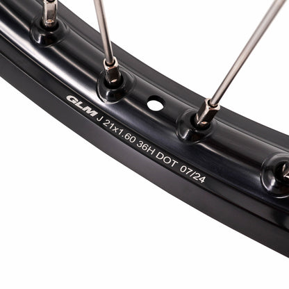 US Stock KKE 1.6*21" E-bike Spoke Wheels Rim Fit For SurRon Ultra Bee 2023-2025 Silver Nipples & Silver Spokes