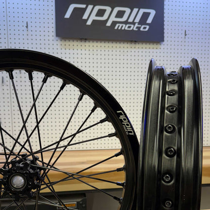 Blackline Ready-to-Ride Supermoto Wheelset for Sur-Ron Light Bee X