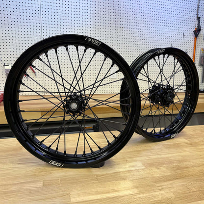 Blackline Ready-to-Ride Supermoto Wheelset for Arctic Leopard XE PRO S