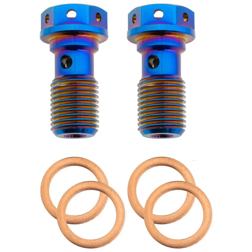 M10 x 1.25 Titanium Banjo Bolt – Grade 5 ( 2 pack )